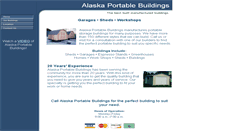 Desktop Screenshot of alaskaportablebuildings.com